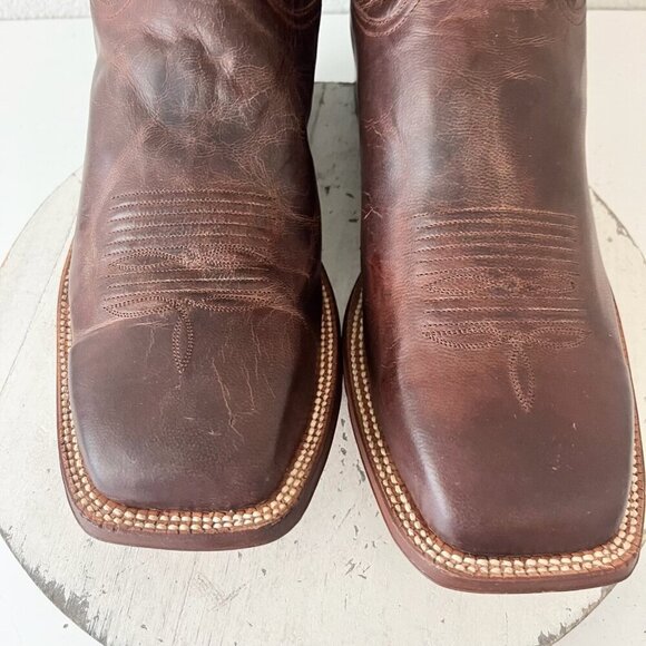 NEW Rod Patrick Mens Cowboy Boots 14.5A Perro Loco Brown Western Square Toe - Picture 7 of 13